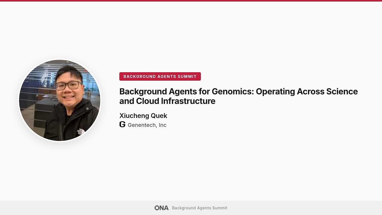 Background Agents for Genomics: Operating Across Science and Cloud Infrastructure