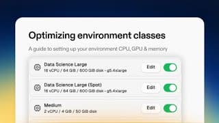 Optimize CPU, GPU and memory using environment classes