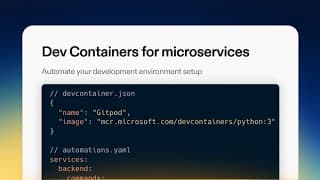 Automate microservice setup with Dev Containers